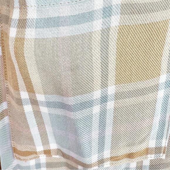 Show Me Your MuMu Leo Plaid Button‎ Down Duster Top S - Picture 5 of 8